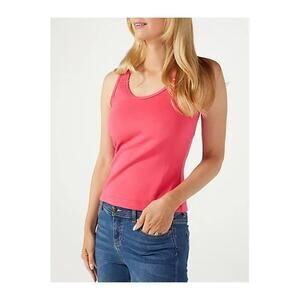 NWT Badgley Mischka Women’s Hot Pink Active Athleisure Tank Top. Size M.